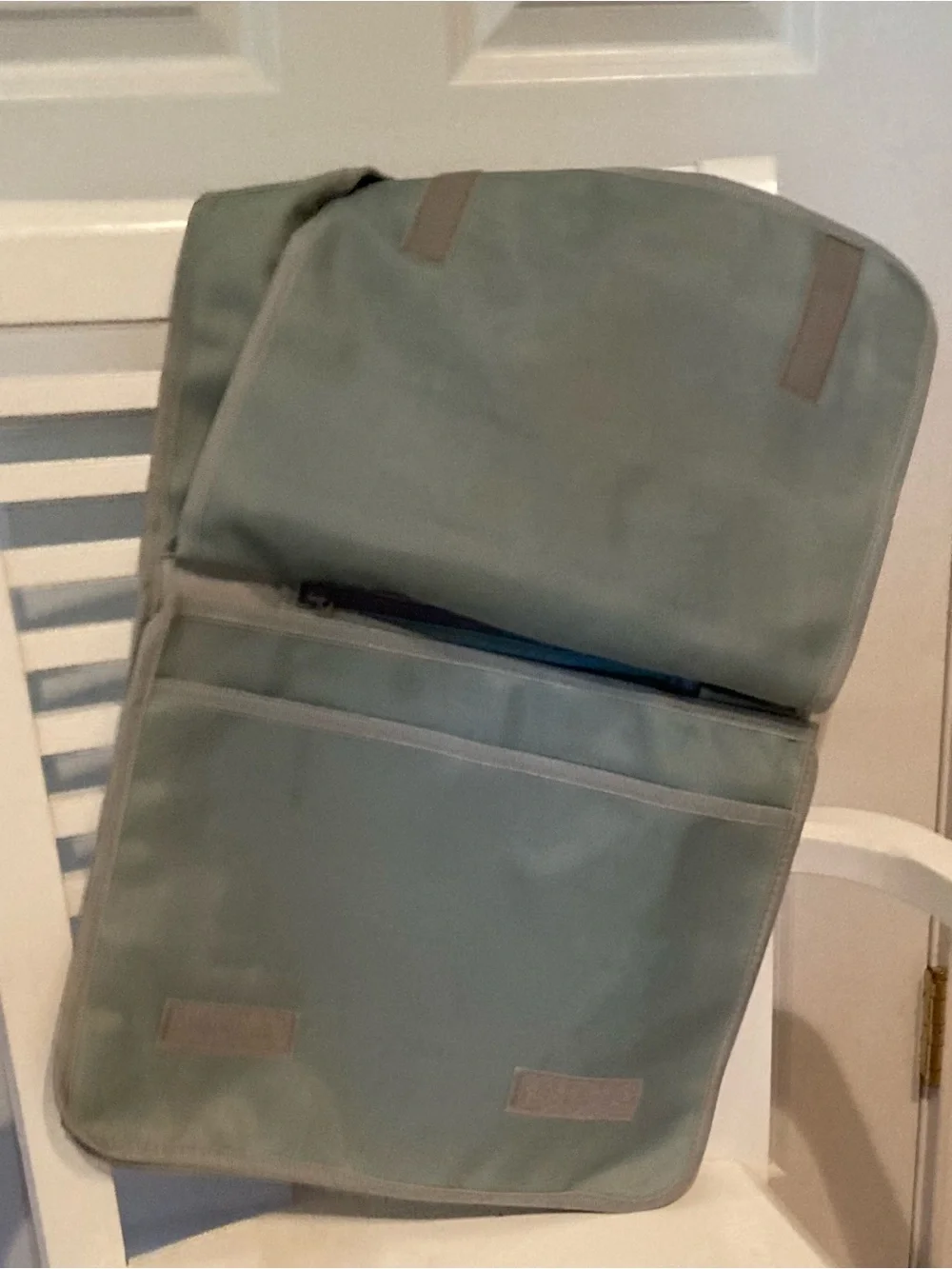 Gray & Blush Striped Massager Bag